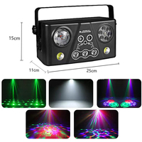 Nouveauté Mini 5-en-1 Magic Ball DMX512 : Éclairage de Scène Laser et LED avec Effets RGB pour Boîte de Nuit, Bar, DJ, Disco
