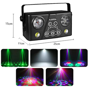 Nueva Llegada Mini Bola Mágica 5 en 1 DMX512 con Láser y Luces LED para Escenario con Efectos RGB para Discoteca, Bar, DJ - Product Image 4