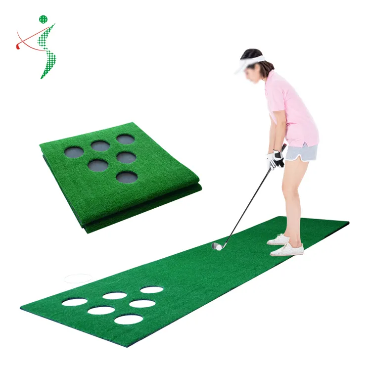 Sxl Tùy Chỉnh Xách Tay Trò Chơi Đặt Mat 6 Lỗ Golf Thảm Mat Cho Golf Thực Hành