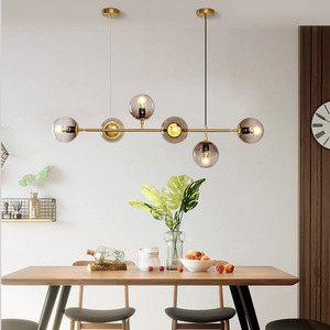 Lustre européen ancien <span class=keywords><strong>de</strong></span> luxe moderne en forme <span class=keywords><strong>de</strong></span> boule <span class=keywords><strong>de</strong></span> verre Suspension à LED pour <span class=keywords><strong>chevet</strong></span>, couloir, couloir, éclairage décoratif - Product Image 4