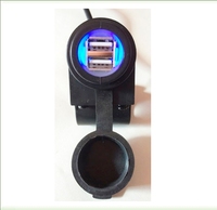 Câble adaptateur allume-cigare USB C 20V en cuivre étamé avec lumière LED pour voiture, prise mâle Type-C pour caméra embarquée GPS