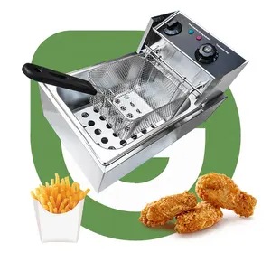 Commercial Fast Food Chicken Wings Electric Frier No Oil Deep Fry Machine Potatoes in Restaurants for Home