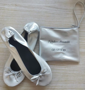 Zapatillas de Ballet Planas para Mujer, Ligeras, con Estampado Plateado, Estilo Europeo, <span class=keywords><strong>en</strong></span> Oferta - Product Image 6