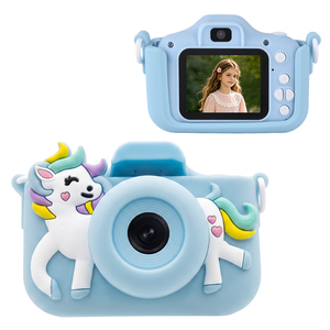Appareil‑photo jouet numérique enfant double objectif, écran IPS 2,0", <span class=keywords><strong>vidéo</strong></span> 4K HD, zoom 4X, Type‑<span class=keywords><strong>C</strong></span>, carte TF jusqu'à 32 Go - Product Image 1