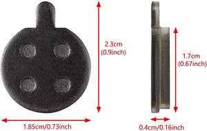 Nuova immagine pastiglie freno Scooter ruota posteriore per Xiaomi Pro e Pro 2 piastre di attrito Scooter elettrico pastiglie parti Scooter - Product Image 4