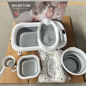 Set de Bañera Multifuncional para Bebé, Plegable, Seis en Uno, en Caja de Color, Artículos para Bebé, Accesorios para Bañera - Product Image 3