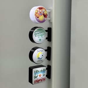 Magnetic Fridge <b>Stickers</b> Round White Light Strong Magnetic Creative Decor Birthday Gift Business Souvenirs - Product Image 4