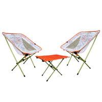 Ensemble de table et de chaises de camping portable pour 2 personnes, table de pique-nique pliable portable