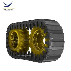 390x152.4x31 rubber track 12x6x31 over the skid steer tires for Thomas T225 T233HD T245 Cat 242B 236 246 248 Bobcat 863 943 953