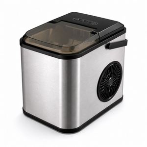 Machine à glaçons électrique portable de comptoir, 10-12 kg/24h, réservoir d'eau de 1,1 L, 8 glaçons par cycle, pour la maison, le bureau, l'hôtel, le camping-car - Product Image 1