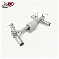 Échappement arrière Valvetronic KM SS304 pour Ferrari F8 Tributo Spider 3.9T V8 biturbo, finition sablée avec télécommande
