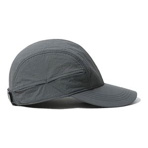 Casquette de baseball respirante à 5 panneaux de couleur unie pour activités de plein air, avec logo personnalisé, idéale pour le camping et le sport - Product Image 3