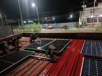 Système solaire hybride sur mesure pour toit de maison et balcon, avec onduleur hybride 3kW-30kW, kit complet de panneaux photovoltaïques