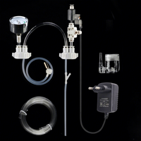 Kit DIY Générateur de CO2 pour Aquarium avec Diffuseur de Valve, Dispositif de Pression et de Débit d'Air pour Plantes Aquatiques