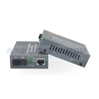 Convertisseur de média fibre optique RJ45 SC 1550 1310 1490 Monomode à fibre unique 10/100/1000 Mbps