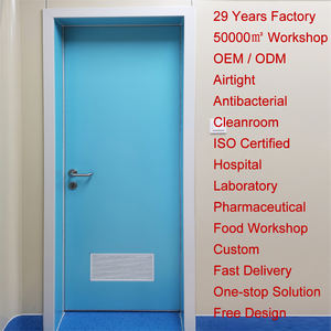 Puerta Doble de Salón Limpio con Superficie Lisa, Estándar ISO 14644, Antibacteriana, Fabricante de Puertas para Salones Limpios, <span class=keywords><strong>Directo</strong></span> de Fábrica - Product Image 5