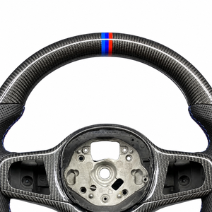 Volant <span class=keywords><strong>sport</strong></span> en cuir perforé <span class=keywords><strong>noir</strong></span> pour BMW F30 F20 F48 M3 F80 F25 E90 E87 X5 E70 F01 F10 – Accessoires de modification et amélioration - Product Image 4