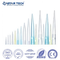Embout de pipette en plastique filtrant personnalisé, barrière aérosol, consommables de laboratoire, moulage par injection OEM