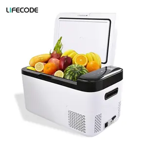 LifeCode Mini Carro Refrigerador Portátil Do Carro Do Compressor 12v dos Refrigerador 20L 12V 24V