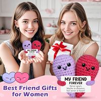 Produit fini : Poupée animale tricotée à la main (Pingouin, Pomme de terre, Tortue, Dinosaure, Donut) – Support émotionnel de dessin animé