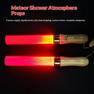 Bâtons lumineux LED personnalisés à clignotement coloré pour Carnavals, Concerts, Fêtes, Événements Sportifs, Autocollants Lumineux, Événements Lightsaber - Fonctionne avec piles AAA - Product Image 4