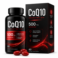 Coenzyme Q10 Premium 500mg Gélules Molles Ubiquinone Formule Haute Concentration pour la Vitalité Cardiaque et l'Énergie Cellulaire OEM ODM Vente en Gros