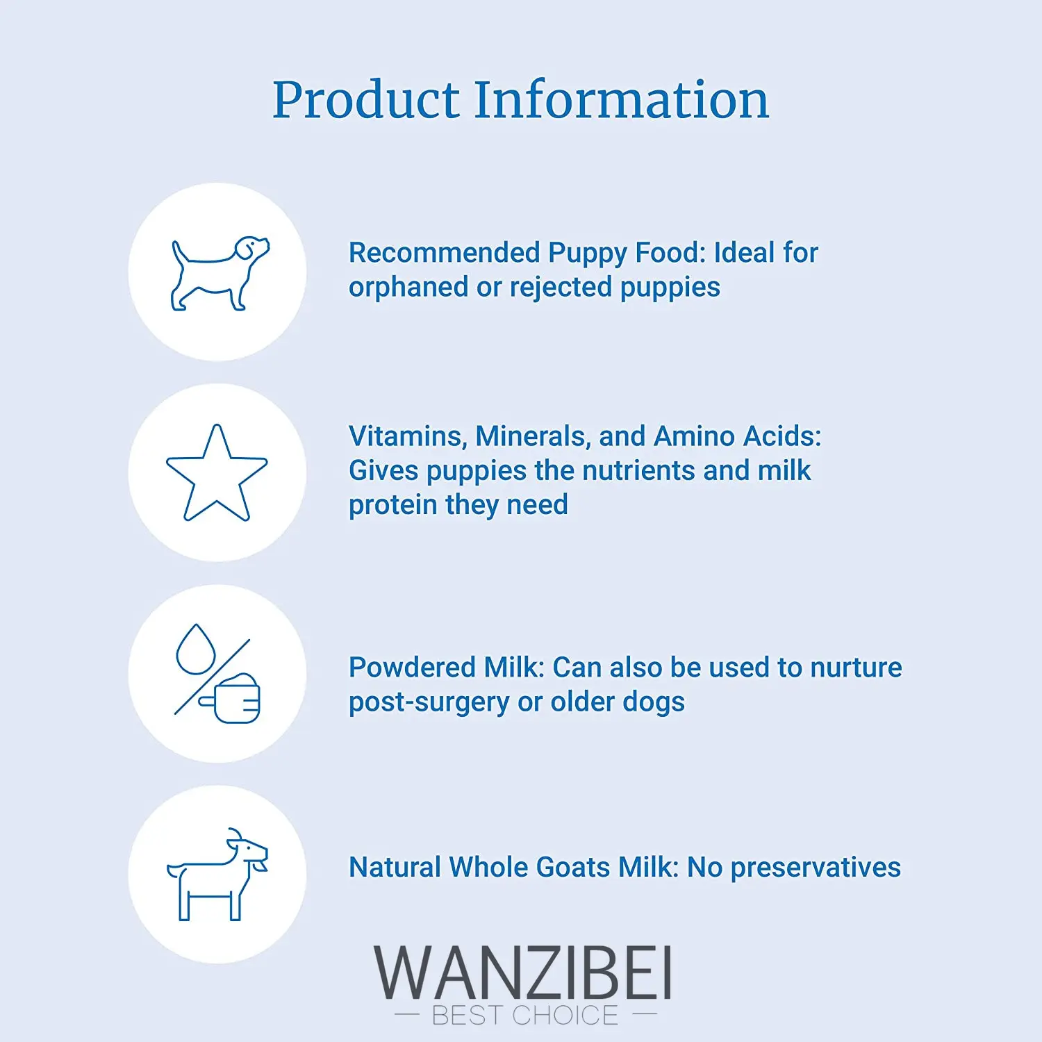 Latte di capra intero in polvere-articoli caldi-integratore per cani e cibo per lo svezzamento di cuccioli di vitamina