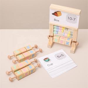 Cadre de <span class=keywords><strong>boulier</strong></span> en bois comptage perles <span class=keywords><strong>Alphabet</strong></span> blocs enfants Montessori jouets apprentissage préscolaire jouets éducatifs pour bébé tout-petits - Product Image 1