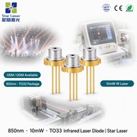 Diode laser UOC U-LD-851062A 850nm 10mW, boîtier TO-33, diode laser infrarouge pour dispositif de vision nocturne