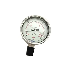 Pompa Udara Stainless Steel, Pengukur Tekanan Diisi Manometer Gliserin WIKA Model:233.50