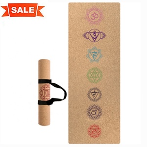 Impression personnalisée Chakra 100% En caoutchouc naturel Recyclé Étiquette Privée Liège Écologique Tapis de Yoga - Product Image 1