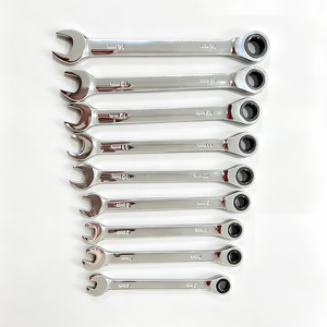 <span class=keywords><strong>Clé</strong></span> à cliquet combinée OEM personnalisable 6-32MM 72 dents avec finition miroir/mate, outils <span class=keywords><strong>de</strong></span> réparation universels, <span class=keywords><strong>clé</strong></span> à double extrémité ouverte/à douille - Product Image 2