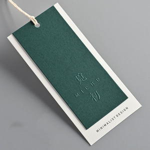 Étiquettes volantes étiquettes de vêtement en aluminium étiquettes de Logo personnalisé feuille d'or estampage Logo étiquette <span class=keywords><strong>volante</strong></span> pour jeans et vêtements - Product Image 5