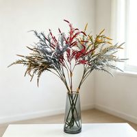 Luxe langstengelige salie kunstbloemenboeket van plastic zijde, retro stijl, decoratie voor hotels en bruiloften.