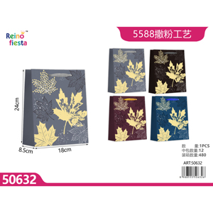 Fornitura all'ingrosso di polvere artistica finitura 24cm X 18cm X 85cm stampa foglia sacchetti regalo bomboniere - Product Image 1