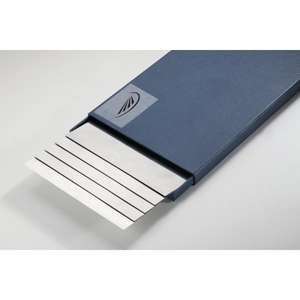 HELIOS PREISSER - 0613830 Precision reference sheets 150x500mm (5 pcs.) - EAN 4029713280543 <b>FEELERS</b> AND PITCH <b>GAUGES</b> - Product Image 1