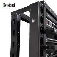 Gcabling Armoire de serveur de données 19 pouces, rack au sol, 32U 33U 42U, 4 poteaux, ouvert pour réseaux