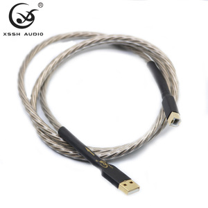 HIFI Hi-End yivo xssh 8 Core OFC ตัวนำทองแดงบริสุทธิ์<span class=keywords><strong>สาย</strong></span>ส่งข้อมูลประเภท A ถึง B <span class=keywords><strong>สาย</strong></span>ต่อเสียง USB สำหรับ DAC - Product Image 6