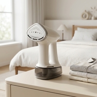 Défroisseur Vapeur Électrique Portable pour Vêtements 1500W, Fer à Repasser Aspirant avec 2500Pa de Puissance d'Aspiration, Panneau Céramique à Chauffage Rapide en 30 Secondes