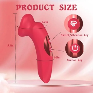 Vibratore succhiante con lingua per stimolazione orale, massaggiatore del punto G, dildo, vibratore succhiante e leccante per clitoride, giocattoli sessuali - Product Image 6