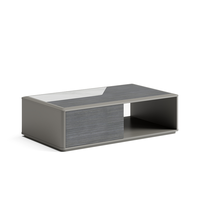 Muebles Modernos de Lujo para Sala de Estar, Juego de Mesa de Centro y Sofá de Madera para Oficina o Sala de Recepción