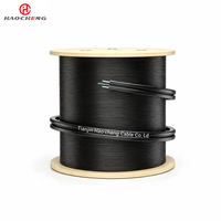 Cable de Fibra Óptica GJYXCH para Exteriores, Autoportante, Tipo 8, de 1 a 4 Hilos, G.657A2, Revestimiento de PE/PVC/LSZH, Totalmente Impermeable, Resistencia a la Tensión de 600N