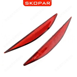 Reflectores de parachoques trasero Vehicle Wolf Lake para Vw Golf 7 A7 Mk7 2013 2017, material ABS rojo - Product Image 5