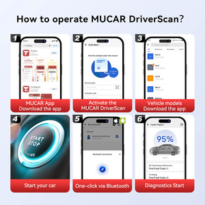 THINKCAR MUCAR DRIVERSCAN Herramienta de Diagnóstico Automotriz 15 en 1 con Reinicio OBD2 para Todos los Vehículos, SC580, THINKCAR MUCAR VXDIAG VCX SE Diag - Product Image 6
