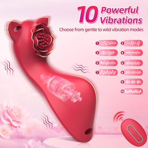Vibratori Indossabili per Donne, Giocattoli Sessuali per Adulti, Telecomando, 10 Modalità, Mini Vibratore Silenzioso, Dildo a Rosa, Macchina del Sesso per Coppie - Product Image 3