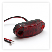 Feu de position latéral à 2 LED ambre, homologué DOT E-mark, pour bus, camion, remorque, étanche