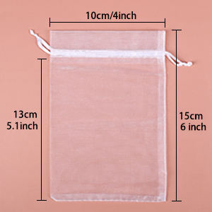 Sac en filet cadeau de Noël, sac à cordon coloré, sacs d'emballage pour viande séchée - Product Image 3