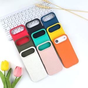 Nouvelle <span class=keywords><strong>coque</strong></span> de <span class=keywords><strong>téléphone</strong></span> biodégradable de style mince simple de couleur pour Samsung S25 Edge S24 ultra <span class=keywords><strong>écologique</strong></span> recyclé pour iPhone 17 Pro Max 16 - Product Image 2