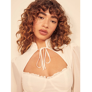 Spot n284 # Ref Rayon cut outtie backfrench cẩn thận Ống toppresssummerfashion quần áo phụ nữ - Product Image 4