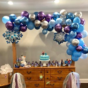 <span class=keywords><strong>Frozen</strong></span> <span class=keywords><strong>Globos</strong></span> Azules Arco Guirnalda kit Copo de Nieve Invierno País DE LAS Maravillas Navidad Nieve Princesa <span class=keywords><strong>Fiesta</strong></span> de Cumpleaños Decoraciones - Product Image 3